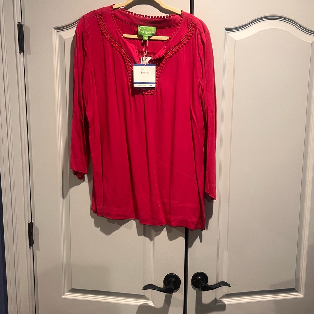 Pappagallo Vibrant Pink Blouse
